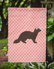 Load image into Gallery viewer, Sable Marten Pink Check Garden Flag - Outdoor Decorative Yard Flag