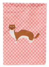 Load image into Gallery viewer, Weasel Pink Check Garden Flag - Outdoor Decorative Yard Flag