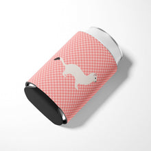 Load image into Gallery viewer, Stoat Short-tailed Weasel Pink Check Can or Bottle Hugger BB7872CC