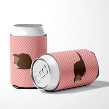 Load image into Gallery viewer, Eurasian Beaver Pink Check Can or Bottle Hugger BB7873CC
