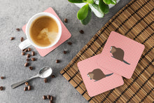 Load image into Gallery viewer, Eurasian Beaver Pink Check Foam Coaster  BB7873FC