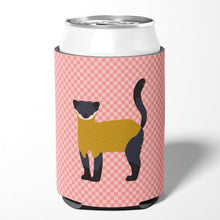 Load image into Gallery viewer, Yellow-Throated Marten Pink Check Can or Bottle Hugger BB7874CC