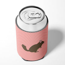 Load image into Gallery viewer, Chinchilla Pink Check Can or Bottle Hugger BB7875CC