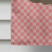 Load image into Gallery viewer, Chinchilla Pink Check Flag Canvas House Size BB7875CHF