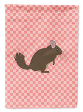Load image into Gallery viewer, Chinchilla Pink Check Garden Flag - Outdoor Decorative Yard Flag