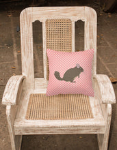 Load image into Gallery viewer, Chinchilla Pink Check Fabric Decorative Pillow BB7875PW1818