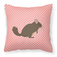 Load image into Gallery viewer, Chinchilla Pink Check Fabric Decorative Pillow BB7875PW1818