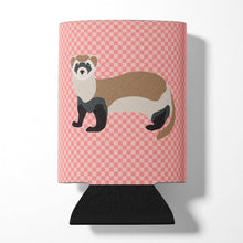Load image into Gallery viewer, Ferret Pink Check Can or Bottle Hugger BB7878CC