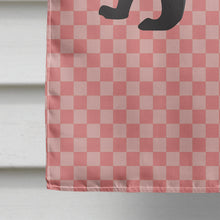 Load image into Gallery viewer, Ferret Pink Check Flag Canvas House Size BB7878CHF