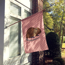 Load image into Gallery viewer, Coypu Nutria River Rat Pink Check Flag Canvas House Size BB7879CHF