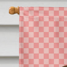Load image into Gallery viewer, Coypu Nutria River Rat Pink Check Flag Canvas House Size BB7879CHF