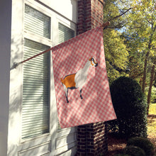 Load image into Gallery viewer, Alpine Goat Pink Check Flag Canvas House Size BB7880CHF