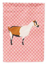 Load image into Gallery viewer, Alpine Goat Pink Check Garden Flag - Outdoor Decorative Yard Flag BB7880GF