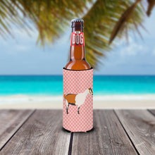 Load image into Gallery viewer, Alpine Goat Pink Check   Hugger for slim cans
