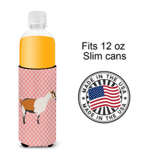 Load image into Gallery viewer, Alpine Goat Pink Check   Hugger for slim cans