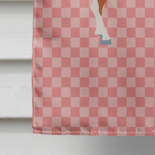 Load image into Gallery viewer, Toggenburger Goat Pink Check Flag Canvas House Size BB7881CHF