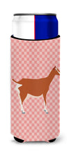Load image into Gallery viewer, Toggenburger Goat Pink Check   Hugger for slim cans