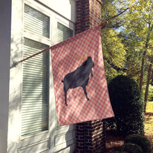 Load image into Gallery viewer, Verata Goat Pink Check Flag Canvas House Size BB7882CHF