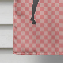 Load image into Gallery viewer, Verata Goat Pink Check Flag Canvas House Size BB7882CHF