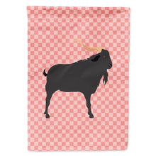 Load image into Gallery viewer, Verata Goat Pink Check Flag Canvas House Size BB7882CHF