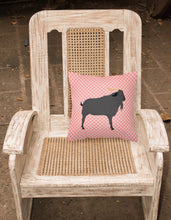 Load image into Gallery viewer, Verata Goat Pink Check Fabric Decorative Pillow BB7882PW1818