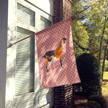 Load image into Gallery viewer, Anglo-nubian Nubian Goat Pink Check Flag Canvas House Size BB7883CHF