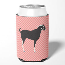 Load image into Gallery viewer, Black Bengal Goat Pink Check Can or Bottle Hugger BB7884CC