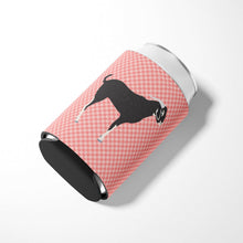 Load image into Gallery viewer, Black Bengal Goat Pink Check Can or Bottle Hugger BB7884CC