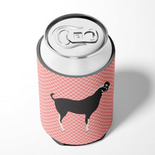 Load image into Gallery viewer, Black Bengal Goat Pink Check Can or Bottle Hugger BB7884CC
