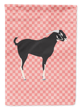 Load image into Gallery viewer, Black Bengal Goat Pink Check Garden Flag - Outdoor Decorative Yard Flag