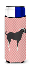 Load image into Gallery viewer, Black Bengal Goat Pink Check   Hugger for slim cans