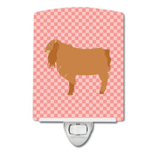Load image into Gallery viewer, American Lamancha Goat Pink Check Ceramic Night Light BB7885CNL