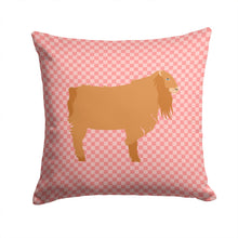 Load image into Gallery viewer, American Lamancha Goat Pink Check Throw Pillow - 14x14 Decorative Pillow – Art for Your Home &amp; Patio BB7885PW1414