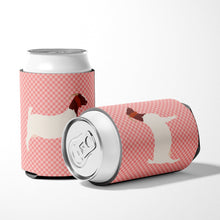 Load image into Gallery viewer, Boer Goat Pink Check Can or Bottle Hugger BB7886CC