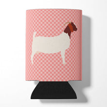 Load image into Gallery viewer, Boer Goat Pink Check Can or Bottle Hugger BB7886CC