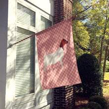 Load image into Gallery viewer, Boer Goat Pink Check Flag Canvas House Size BB7886CHF