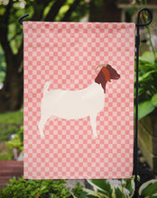 Load image into Gallery viewer, Boer Goat Pink Check Garden Flag - Outdoor Decorative Yard Flag