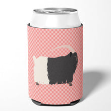 Load image into Gallery viewer, Welsh Black-Necked Goat Pink Check Can or Bottle Hugger BB7887CC