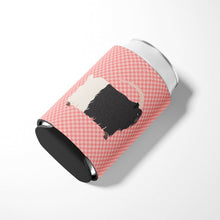 Load image into Gallery viewer, Welsh Black-Necked Goat Pink Check Can or Bottle Hugger BB7887CC