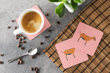 Load image into Gallery viewer, Oberhasli Goat Pink Check Foam Coaster  BB7888FC