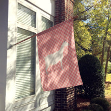 Load image into Gallery viewer, Saanen Goat Pink Check Flag Canvas House Size BB7889CHF