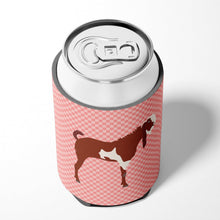 Load image into Gallery viewer, Jamnapari Goat Pink Check Can or Bottle Hugger BB7890CC
