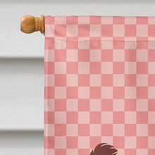Load image into Gallery viewer, Jamnapari Goat Pink Check Flag Canvas House Size BB7890CHF