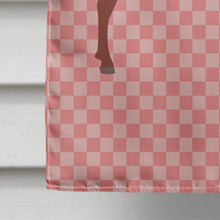Load image into Gallery viewer, Jamnapari Goat Pink Check Flag Canvas House Size BB7890CHF