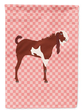 Load image into Gallery viewer, Jamnapari Goat Pink Check Garden Flag - Outdoor Decorative Yard Flag