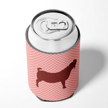 Load image into Gallery viewer, Kalahari Red Goat Pink Check Can or Bottle Hugger BB7891CC