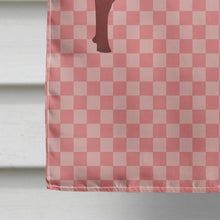 Load image into Gallery viewer, Kalahari Red Goat Pink Check Flag Canvas House Size BB7891CHF