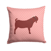 Load image into Gallery viewer, Kalahari Red Goat Pink Check Throw Pillow - 14x14 Decorative Pillow – Art for Your Home &amp; Patio BB7891PW1414