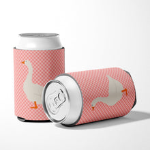 Load image into Gallery viewer, Embden Goose Pink Check Can or Bottle Hugger BB7892CC