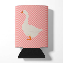 Load image into Gallery viewer, Embden Goose Pink Check Can or Bottle Hugger BB7892CC